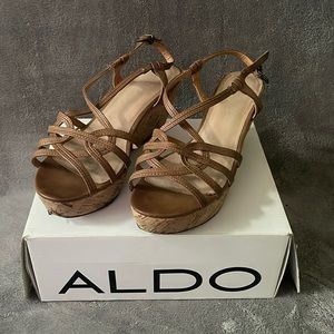 Size 9 Aldo Pentico high heel sandals.